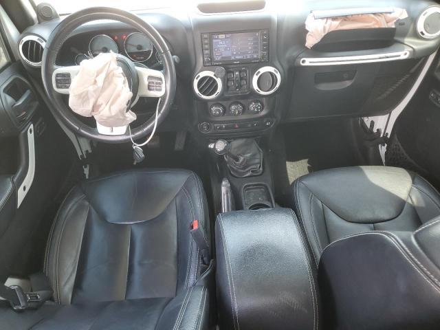 1C4BJWEG3EL237974 - 2014 JEEP WRANGLER U SAHARA WHITE photo 8