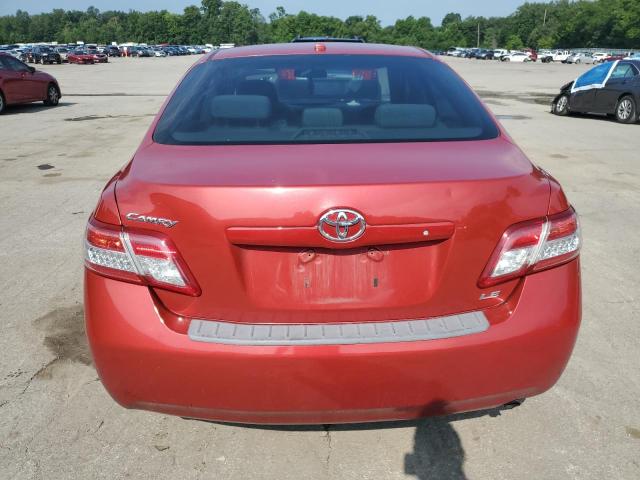4T1BF3EK0BU701289 - 2011 TOYOTA CAMRY BASE RED photo 6