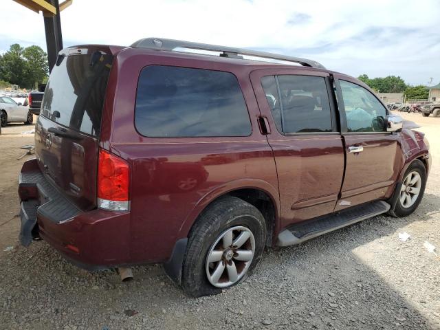 5N1BA0ND3CN607272 - 2012 NISSAN ARMADA SV BURGUNDY photo 3