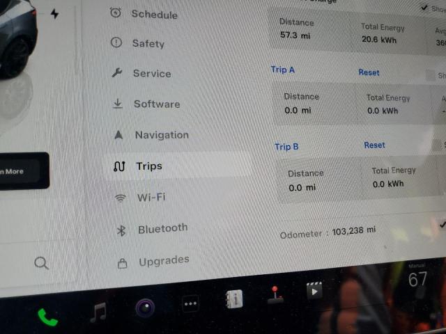 7SAYGAEE3PF805675 - 2023 TESLA MODEL Y ნაცრისფერი ფოტო 9
