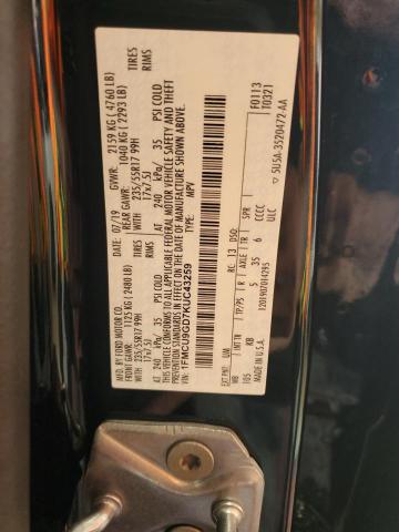 1FMCU9GD7KUC43259 - 2019 FORD ESCAPE SE Schwarz Foto 14