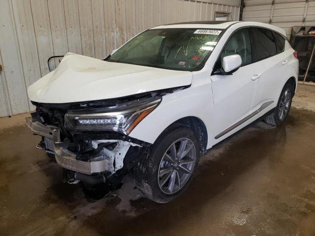 5J8TC1H52KL016584 - 2019 ACURA RDX TECHNO WHITE photo 2