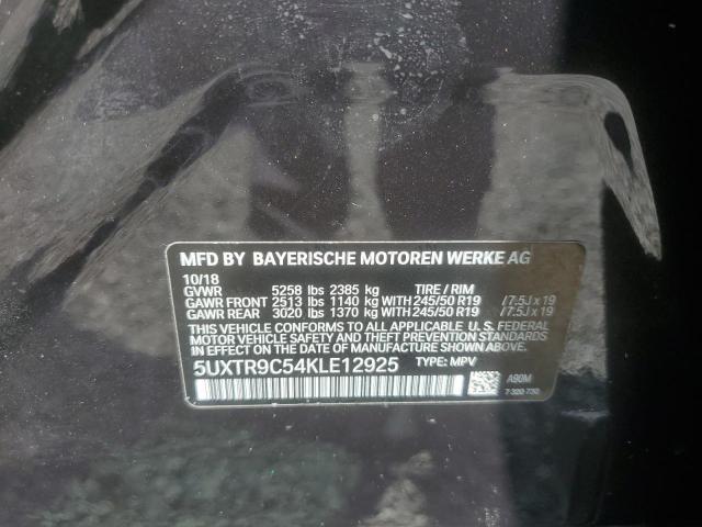 5UXTR9C54KLE12925 - 2019 BMW X3 XDRIVE30I GRAY photo 14