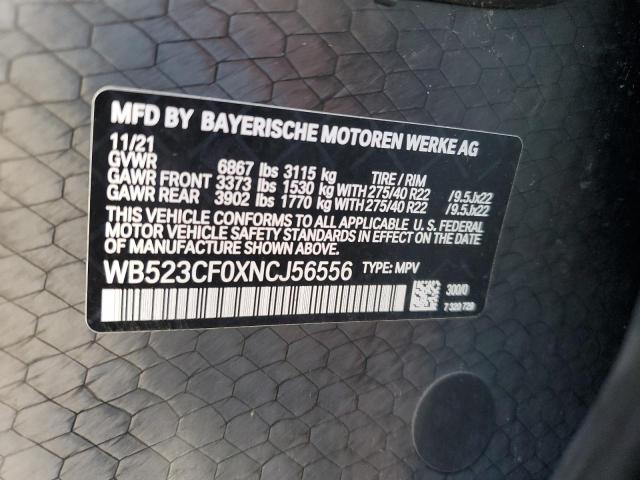 WB523CF0XNCJ56556 - 2022 BMW IX XDRIVE50 WHITE photo 13