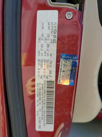 2C4RC1BG9GR197989 - 2016 CHRYSLER TOWN & COU TOURING BURGUNDY photo 13