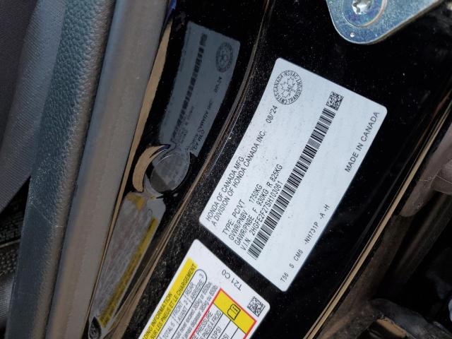 2HGFE2F27SH103061 - 2025 HONDA CIVIC LX 黑色 照片 12