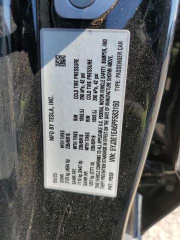 5YJ3E1EA6PF583160 - 2023 TESLA MODEL 3 Սև լուսանկար 13