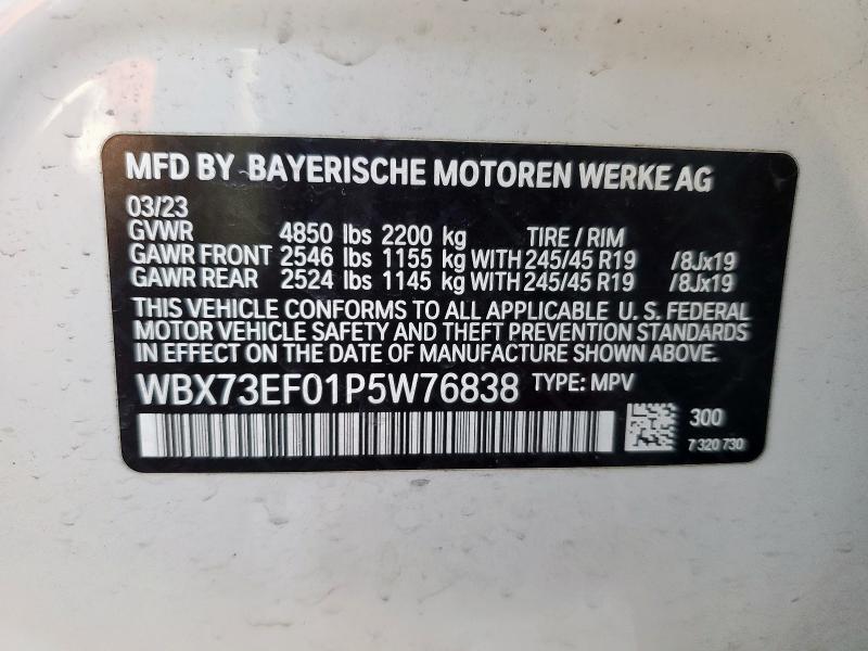 WBX73EF01P5W76838 - 2023 BMW X1 XDRIVE28I WHITE photo 14