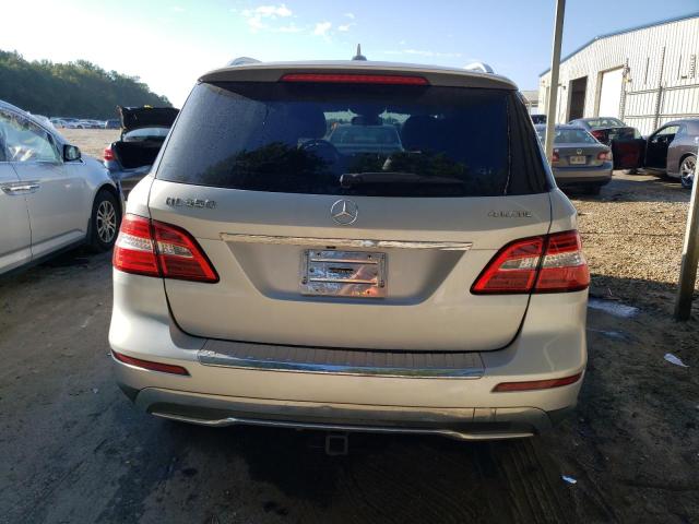 4JGDA5HBXDA123463 - 2013 MERCEDES-BENZ ML 350 4MATIC SILVER photo 6