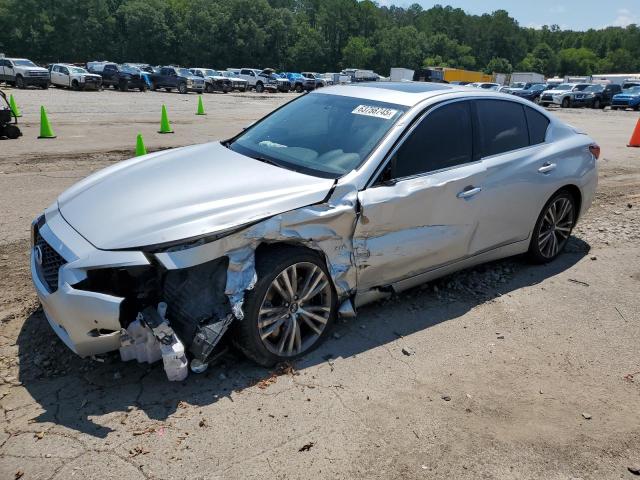 JN1EV7AR0JM610006 - 2018 INFINITI Q50 LUXE 银色 照片 2