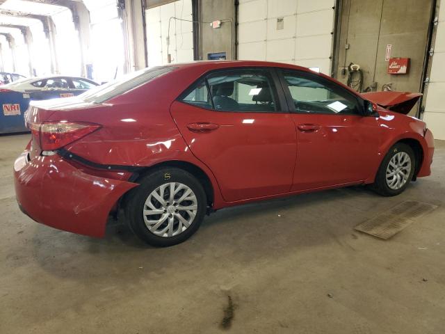 2T1BURHE0KC143122 - 2019 TOYOTA COROLLA L 红色 照片 3