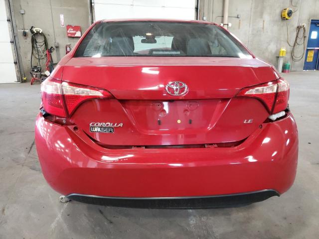 2T1BURHE0KC143122 - 2019 TOYOTA COROLLA L 红色 照片 6