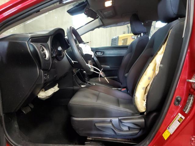 2T1BURHE0KC143122 - 2019 TOYOTA COROLLA L 红色 照片 7