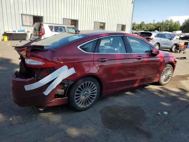 3FA6P0K99DR164229 - 2013 FORD FUSION TITANIUM 红色 照片 3