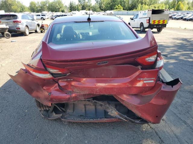 3FA6P0K99DR164229 - 2013 FORD FUSION TITANIUM 红色 照片 6