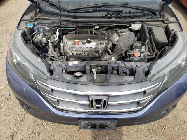 5J6RM4H70EL058291 - 2014 HONDA CR-V EXL BLUE photo 11