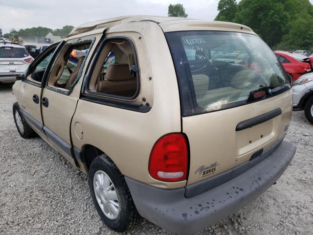 2P4GP4533WR748854 - 1998 PLYMOUTH VOYAGER SE BEIGE photo 3