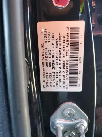 1HGCP3F77CA003055 - 2012 HONDA ACCORD EX BLACK photo 12
