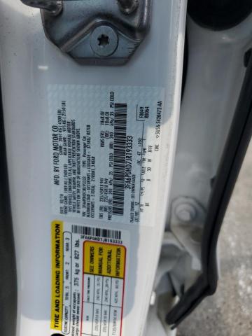 3FA6P0HD7JR193333 - 2018 FORD FUSION SE თეთრი ფოტო 12