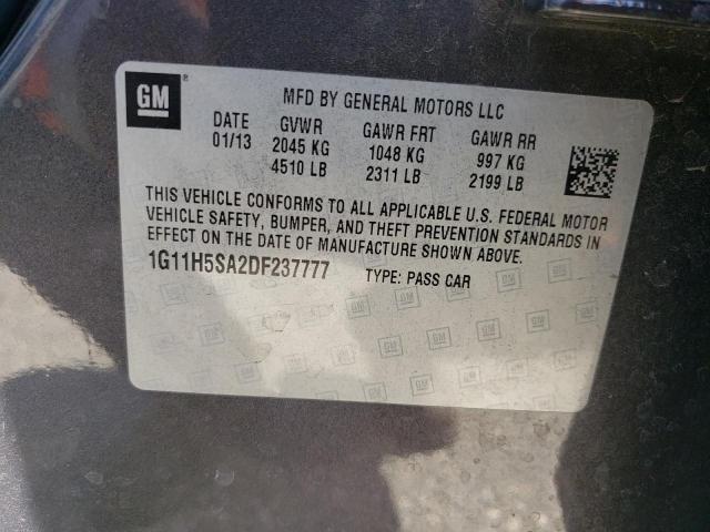 1G11H5SA2DF237777 - 2013 CHEVROLET MALIBU LTZ ყავისფერი ფოტო 12