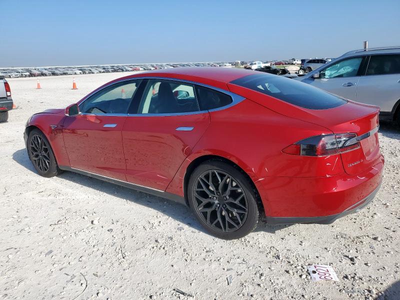 5YJSA1H12EFP42062 - 2014 TESLA MODEL S 红色 照片 2