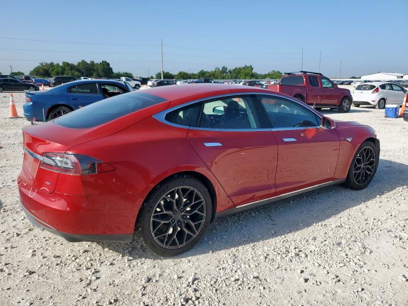 5YJSA1H12EFP42062 - 2014 TESLA MODEL S 红色 照片 3