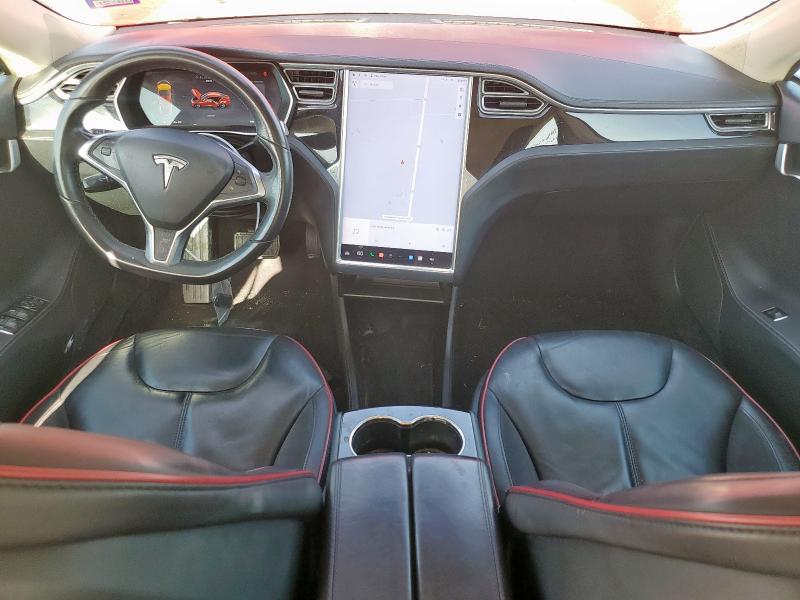 5YJSA1H12EFP42062 - 2014 TESLA MODEL S 红色 照片 8