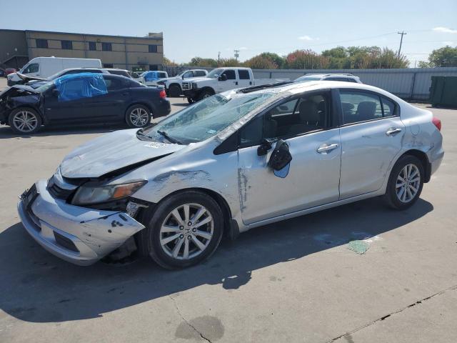 2HGFB2F93CH548890 - 2012 HONDA CIVIC EXL SILVER photo 1