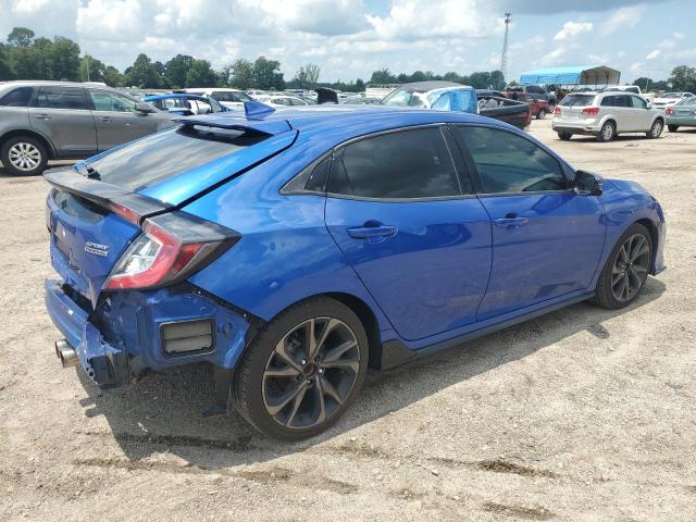 SHHFK7H96JU408214 - 2018 HONDA CIVIC SPORT TOURING BLUE photo 3
