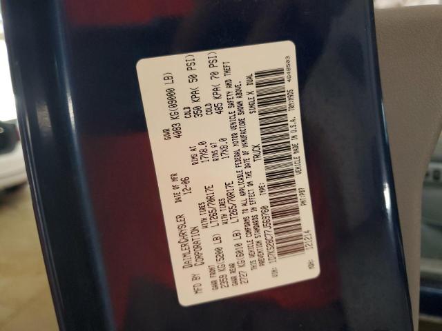 1D7KS28C77J569760 - 2007 DODGE RAM 2500 ST Mavi foto 12