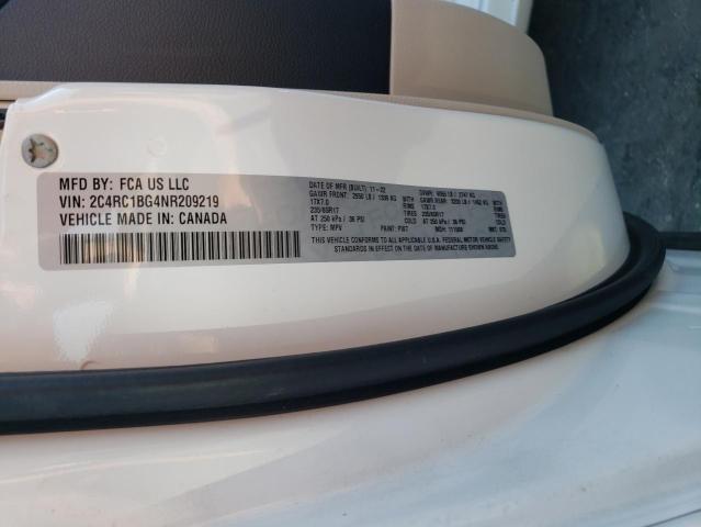 2C4RC1BG4NR209219 - 2022 CHRYSLER PACIFICA TOURING L 白色 照片 13