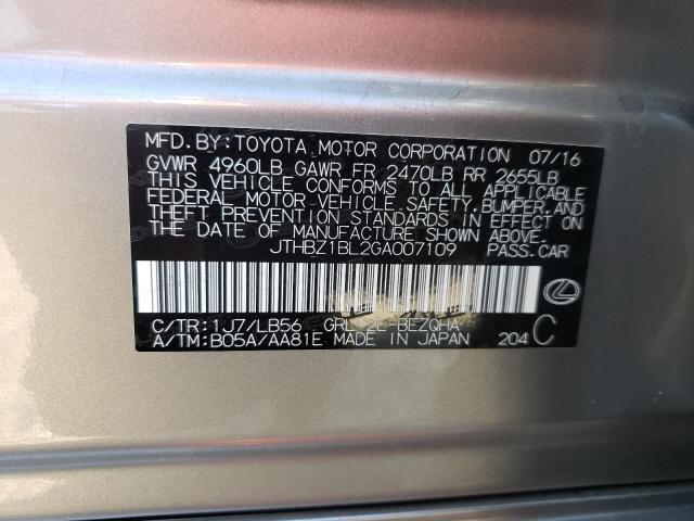 JTHBZ1BL2GA007109 - 2016 LEXUS GS 350 BASE SILVER photo 13