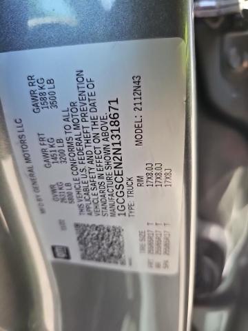 1GCGSCEN2N1318671 - 2022 CHEVROLET COLORADO LT GRAY photo 13