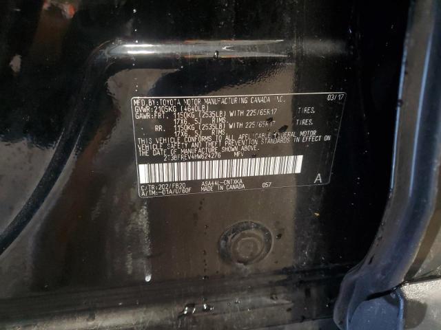 2T3BFREV4HW624276 - 2017 TOYOTA RAV4 LE Schwarz Foto 13