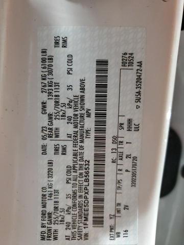 1FMEE5DPXPLB56532 - 2023 FORD BRONCO BASE أبيض صورة 13