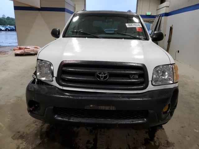 5TDBT44A43S161656 - 2003 TOYOTA SEQUOIA SR5 WHITE photo 5