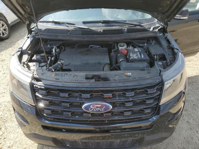 1FM5K8GTXHGA90450 - 2017 FORD EXPLORER SPORT BLACK photo 12