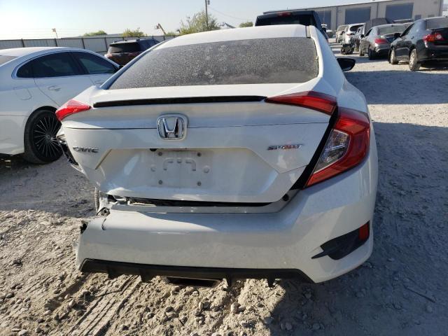 2HGFC2F89KH509143 - 2019 HONDA CIVIC SPORT WHITE photo 6