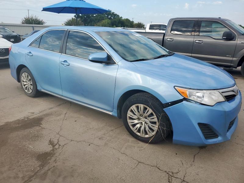 4T4BF1FK7DR321216 - 2013 TOYOTA CAMRY L BLUE photo 4