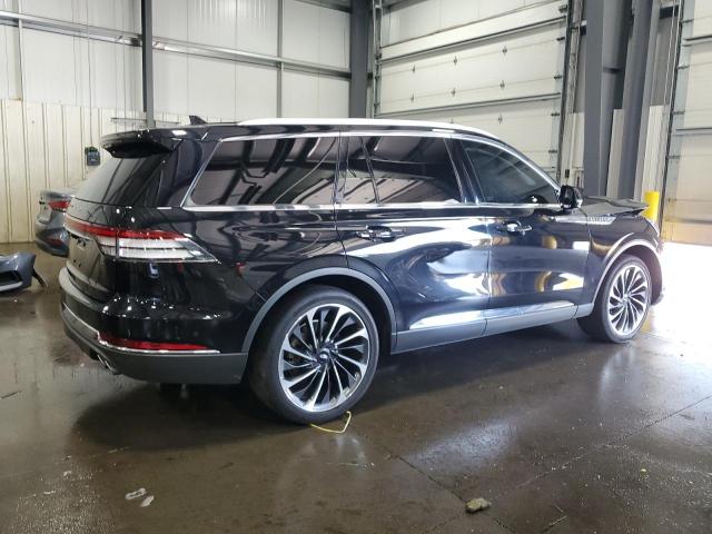 5LM5J7XC7MGL10177 - 2021 LINCOLN AVIATOR RESERVE Czarny zdjęcie 3
