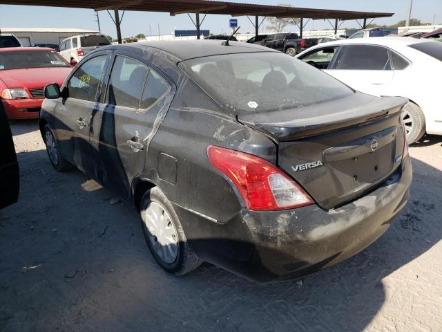 3N1CN7AP0EL851523 - 2014 NISSAN VERSA S BLACK photo 3