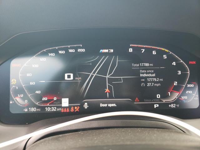 WBS33AY01NFM06574 - 2022 BMW M3 COMPETITION ნაცრისფერი ფოტო 9