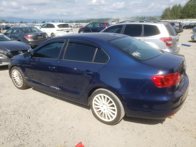 3VW1K7AJ0BM073543 - 2011 VOLKSWAGEN JETTA BASE BLUE photo 2