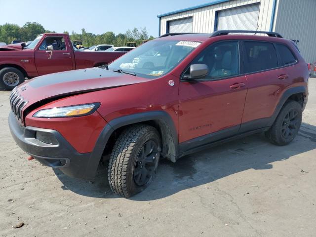 1C4PJMBS4FW587794 - 2015 JEEP CHEROKEE TRAILHAWK ბურგუნდია ფოტო 1