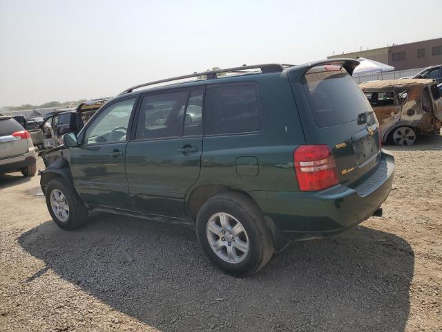 JTEHF21AX10010651 - 2001 TOYOTA HIGHLANDER GREEN photo 2