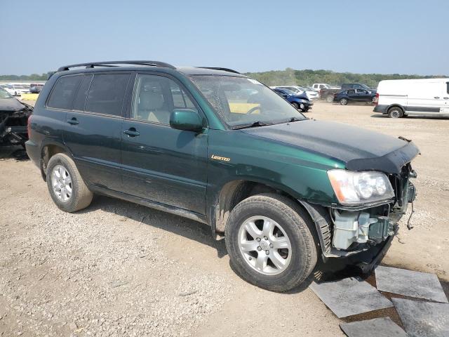 JTEHF21AX10010651 - 2001 TOYOTA HIGHLANDER GREEN photo 4