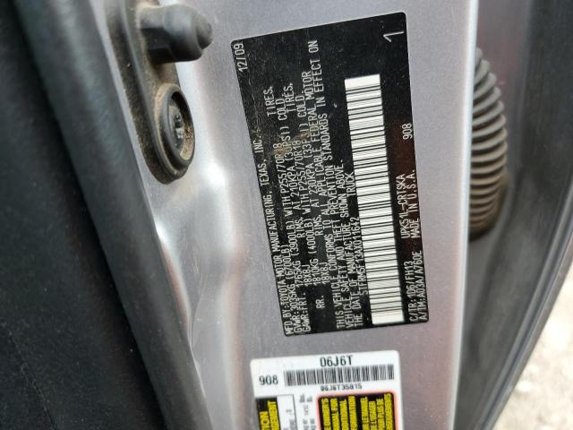 5TFRM5F13AX011642 - 2010 TOYOTA TUNDRA DOUBLE CAB SR5 SILVER photo 12