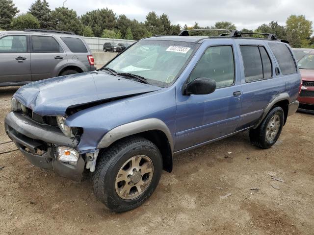 JN8DR09Y51W597634 - 2001 NISSAN PATHFINDER LE BLUE photo 1