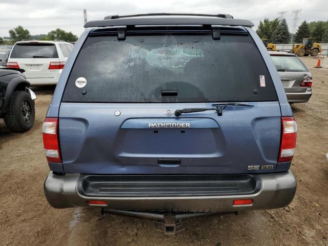 JN8DR09Y51W597634 - 2001 NISSAN PATHFINDER LE BLUE photo 6