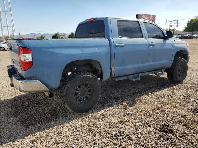 5TFGY5F15EX152634 - 2014 TOYOTA TUNDRA CREWMAX PLATINUM Blau Foto 3
